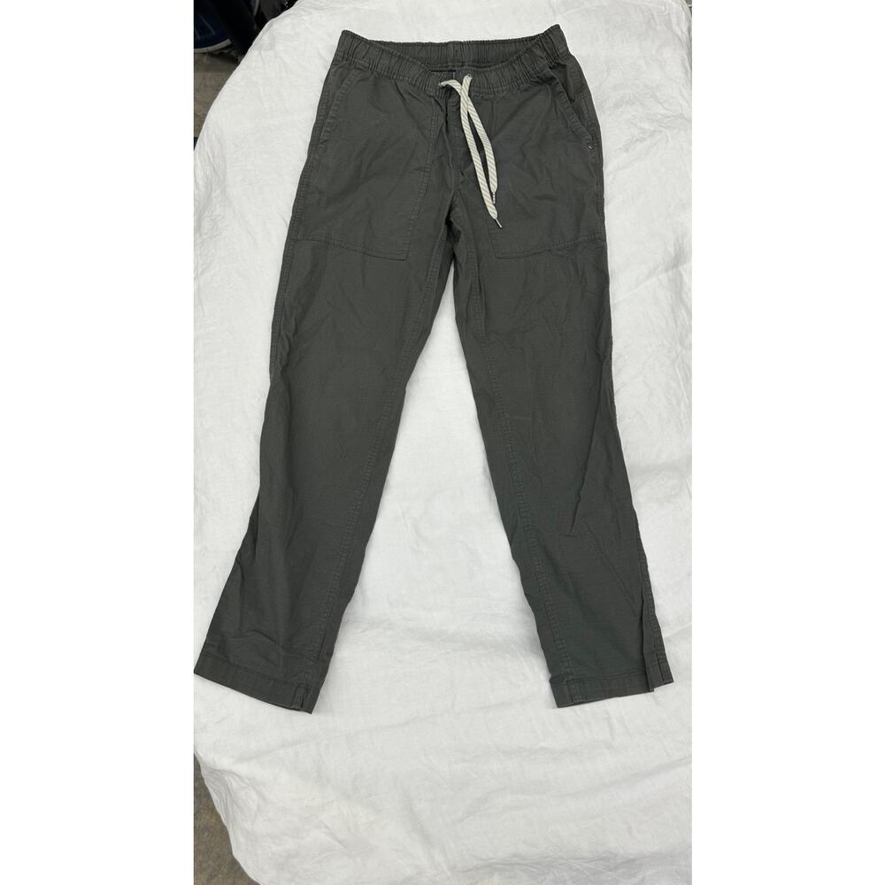 Vuori Pants Small Dark Grey Lightweight Drawstring Travel Ripstop Casual V461